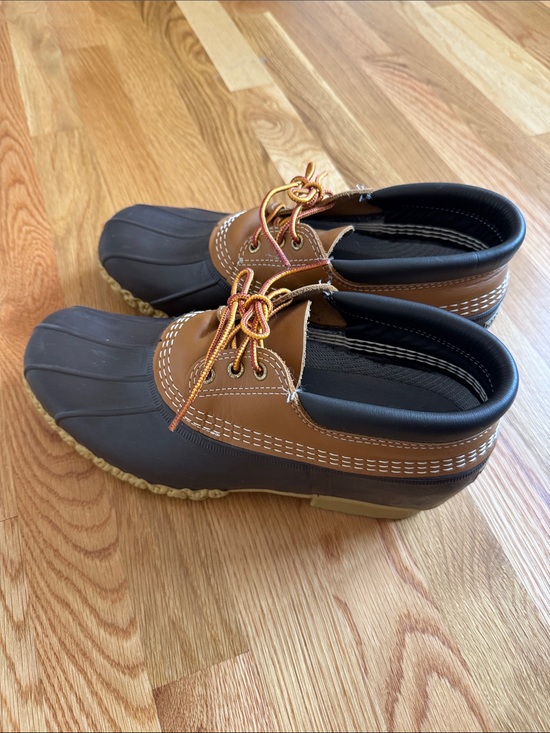 L.L. Bean Brown and Black Bean Boots Gumshoes main image 4